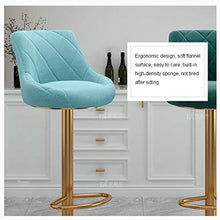 LIZIXH Sgabelli da Bar 2 Set, Regolabile Ascensore Girevole a Gas, Flanella Comodo Schienale Alto in Ferro battuto for la Prima Colazione, for Counter/Cucina/Bar/Casa (Color : A)