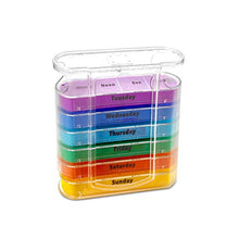EXCEART Organizzatore Settimanale Della Pillola Scatola Della Medicina Caso Della Pillola Pianificatori di Pillole Portatile Scatola Della Scatola Della Pillola da 7 Giorni Dispenser di