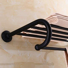 WLVG Portasciugamani da Bagno Interamente in Rame, portasciugamani a Sospensione per Bagno, portasciugamani Doppio (Dimensioni: 60 cm)