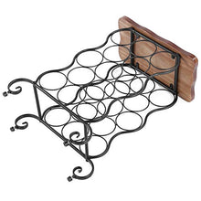 Porta vino in ferro, vano per vino, multi-bottiglie, scaffali impilabili, molto adatto per riporre bottiglie di vino, acqua gasata, circa 35 x 19 x 53 cm