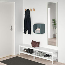 Armadio EKET con anta in vetro 35x25x35 cm grigio-turchese