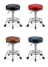 XZGang Bellezza Sgabello, Cuoio Con Ruote sedia girevole Pianale da cucina Camera da letto Soggiorno Guardaroba Sgabelli altezza regolabile Crea vita semplice ( Color : I , Size : 52-65CM )