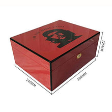 Scatola di immagazzinaggio Cigar Humidor - cedro spagnolo Legno Havana Cigar Box finitura lucida cerniere dorati Humidor Grande capacità Cigar Box di stoccaggio con l'igrometro mantenerlo fresco perfe