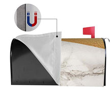 Moderno marmo bianco lamina d'oro mattone unico progettato cassetta delle lettere magnetico copre caselle postali copertura per giardino giardino giardino cantiere dimensioni standard 51x48 pollici