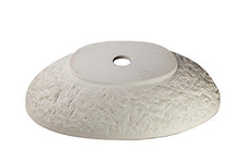 Yuchengstone Grande lavabo in pietra arenaria, forma ovale, colore: beige, parete esterna con belle strutture grezze, pezzo unico, dimensioni 50 cm, larghezza 34,6 cm, altezza 12,5 cm, peso ca. 11 kg