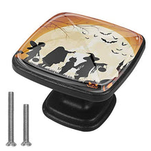 Usanze di Halloween 4 PCS Pomelli per Porta, Pomolo per Mobile, Pomelli per Mobili con Viti, Maniglia per Armadietto, Pomelli per Porta, Pomelli per Cassetti per Porta, Armadio, Cassetto e Credenza