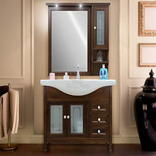 Shop Chic Arredo bagno 85 classico noce 85 cm Elegance specchio a pensile