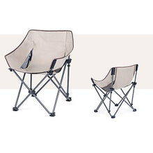 PPBB Khaki Sedia Pieghevole da Esterno Impermeabile da Campeggio Sedia da Pesca Portatile Semplice Sgabello Mazha Schienale Sedia da Luna Cuscino portaoggetti Portatile 90 kg