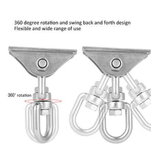 Aigid Piastra Fissa Swing, Amaca Girevole in Acciaio Inox Gancio Appendiabiti Piastra Fissa Accessorio per Sedia sospesa