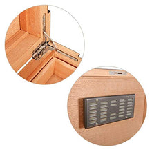 Auoeer Humidor Cedar con Una Grande capacità Vassoio di Legno Pera Scatola Classic