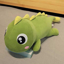 Genrics Cuscino Dinosauro Peluche Cuscino per Dormire Accompagnato da Bambole può Fare Regali di Compleanno 60cm * 20cm/ Rosa