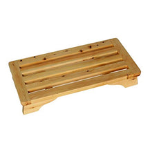 AYHa Bagno sgabello di legno Barrel Poggiapiedi Passo Bench piccolo sgabello rettangolo sgabello da doccia Sgabello Pedale impermeabile antiscivolo Doccia Bench