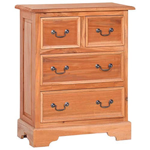 vidaXL Cassettiera in Legno Massello di Mogano