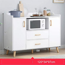 NEHARO Multifunzionale Credenza Governo di immagazzinaggi Credenza a Buffet Cabina Armadio da Cucina Console con Console con cassetti Living Room Entrance (Color : Wood, Size : 120x34x97cm)