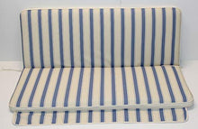 GHIOCUSCINI "Cuscini per Dondolo cm135 sfoderabile con tettuccio per Esterni Universale Mis. Larghezza cm135 X profondità 54, SP.6cm Schienale 54 cm Tessuto COT/Poly Rigato Nizza Incluso Tettuccio