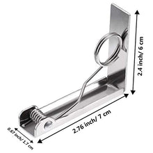 Cobeky - Set di 8 clip per tovaglia da picnic, in acciaio, flessibile, per tovaglia, per picnic, tendoni, matrimoni, feste di laurea