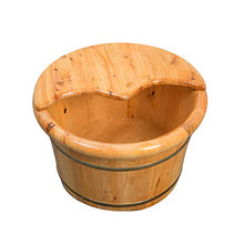 NUBAOgy Barile del Bagno del Piede del Cedro, Pediluvio di Legno, Pediluvio della Famiglia, Pediluvio di Massaggio di Digitopressione, Pediluvio Coperto, Regalo Domestico di Salute, 27cm
