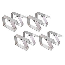 Colcolo 8X Copritavola Morsetto Supporto Morsetto Decorazione per Picnic in Acciaio Inossidabile