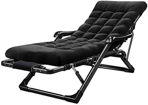 LLSS Sedia Sdraio reclinabile con Cuscini Imbottiti e poggiapiedi per Giardino Campeggio Esterno Piscina Beach Design | Pieghevole Lettino Reclinabili Sedie a Sdraio
