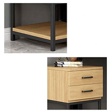 Comodino semplice e moderno comodino per camera da letto, cassetto in legno, comodino nordico, piccolo armadietto (colore: naturale, dimensioni: 43 x 43 x 55 cm)