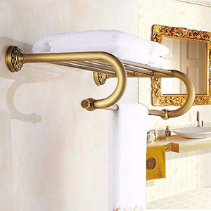 MBYW Portasciugamani Moderno Portasciugamani Elegante per Il Portasciugamani Antico Interamente in Rame, portasciugamani Europeo da Bagno, portacenere Americano, Pendente in Metallo scolpito