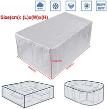 N / A 20Size Copertura Antipolvere Impermeabile Arredamento Esterno Divano, Poltrona, Tavolo Coperto Giardino con Patio di Protezione Pioggia Neve Coperte per la Protezione, a 270x180x8.
