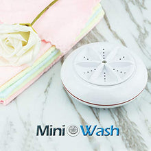 YUEBAOBEI Lavatrice A Turbina Creativa, Mini Macchina per La Pulizia della Lavanderia Portatile USB, con Contagocce d'Acqua Turbo, Lavatrice per Lavanderia Ad Alta Frequenza 2 in 1,1