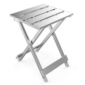 WYB Sgabello Pieghevole Sgabello da Campeggio all'aperto in Lega di Alluminio, utilizzato in Bagno, Cucina, Ufficio, Giardino, Stabile, Resistente e Bella