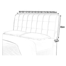 WENZHE Cuscino Testiera Letto Cuscini Lettura Capezzale, Imbottitura Lombare Schienale Cuneo in PU, Usato per Camera Letto Divano, Dimensioni Personalizzate