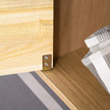 HOMCOM Tavolino da Salotto Caffè Stile Nordico con Anta e Vano Aperto, Mobile Basso Moderno Colore Legno, 110x50x41.5cm