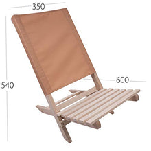 Sedia a sdraio regolabile da giardino, ideale per balconi, in legno, pieghevole, con braccioli, da giardino, sedia a sdraio sul balcone, in legno naturale