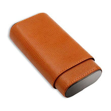 NIHAOA Accessori del Sigaro Portasigari corrosione Cigar Box-3- Dita in Pelle Marrone, Legno di Cedro Foderato Cigar Humidor Buon apporto di umidità