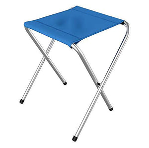 WYB Sgabello Forcella Maza Sgabello da Picnic Gathering Barbecue Beach Sgabello Pieghevole Sgabello da Pesca Sedia per Il Tempo Libero di Fascia Alta,Blu