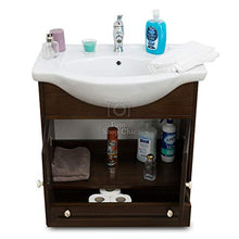 Piccolo Arredo bagno in legno arte povera base e lavabo
