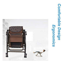 XLYYHZ Sedia Zero Gravity Sedie a Dondolo Giardino Esterno per Adulti Relax Comfort | Lettino da Giardino con poggiapiedi Regolabile e Schienale reclinabile | Sedia reclinabile Pieghevole per Sedia