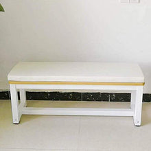 LRuilo - Cuscino per panca da 5 cm di spessore, per sedie a 2 o 3 posti, per mobili da giardino, altalena da interni ed esterni (bianco, 100 x 40 cm)
