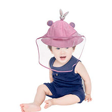 PRETYZOOM Cappellino per Bambini Visiera Trasparente Visiera Protettiva Visiera Protettiva Anti Sputo Anti Nebbia Visiera Cappello per Cucina per Bambini Forniture Esterne (Coniglio Rosa)