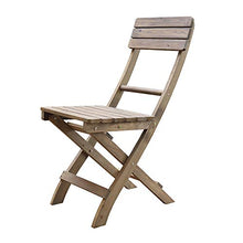 Chair QL Sedia Pieghevole Semplice in Legno Massello, Sedia da Giardino per caffè All'aperto al Latte, Sedia da Giardino per Balcone All'aperto in Legno Massello per Uso Domestico