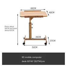 SXGKY Pigro Comodino Computer Portatile Tabella Desktop di Casa, Letto Semplice Scrivania Semplice Pieghevole Mobile Tavolino Scrivania Portatile FF (Color : 40 * 70cm)
