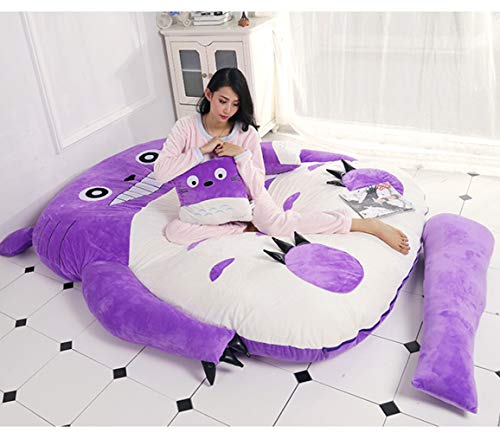 Materasso Futon Giapponese Da Pavimento, Tappetino Viola Per Bambini,Tatami Tappetino Portatile Da Campeggio Per Bambini, Pieghevole e Arrotolabile, Regali Di Natale, Capodanno / 200x150cm