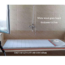 Vasca Da Bagno Caddy, Vasca Da Bagno Pieghevole Realizzato In Mensola Parapolvere Bagno Isolamento In PVC Può Essere Posizionato Sugli Scaffali Cremagliera IPad, 75 Centimetri Di Larghezza Bianche