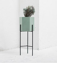 ZYLE Portavaso da Terra con piedistallo da Giardino in Ferro Nordico (Color : A)
