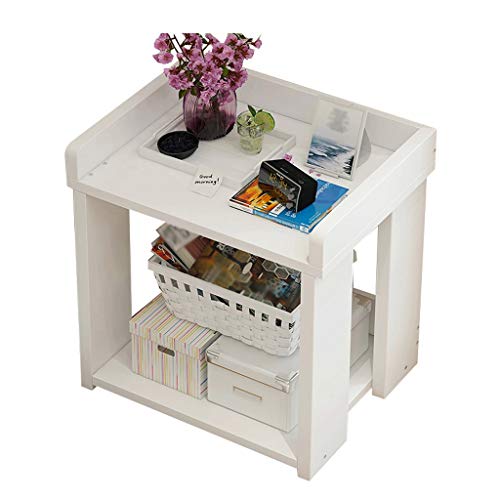 Comodini Decorazione Assemblea Household Addensare Soggiorno Camera Bagno Locker Corridoio Studio Multifunzione 38X30X48cm MUMUJIN (Color : White)