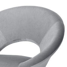 WOLTU BH23hgr-1 Poltrona Grigio Chiaro in Velluto per Cucina Soggiorno Moderna Sedia con Schienale Braccioli