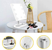 Specchio Home Portable Vanity 8-LED luci Regolabili per Il Trucco Table spogliatoio Camera da Letto per la rasatura della Camera da Letto