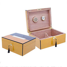 LGW Humidars Cigar Humidor - Scatola humidor su Lucido 50~75 CT Cigar Humidor Cigar Box sigari con HygrometerCuban mantenerlo Fresco .Scatola di immagazzinaggio di cigari di Grande capacità