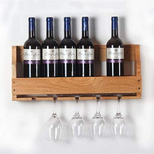 Classico Free Standing Mensola Bottiglia di vino in legno 6 Bottiglie Hanging 5 bicchieri di vino Wine Rack stand di legno Cabinet Bottle Holder dell'organizzatore di immagazzinaggio controsoffitto fo