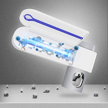 DWW Sterilizzatore spazzolino UV Parete aspirazione Bagno dentifricio portaspazzolino Automatico Set di Creme dentifricio spremere