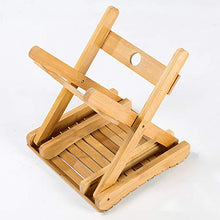 æ— Sgabello pieghevole in legno di bambù, sgabello pieghevole in legno, sgabello da cucina, sgabello pieghevole in bambù resistente, sgabello portatile in legno per bagno, picnic, spiaggia e campeggio
