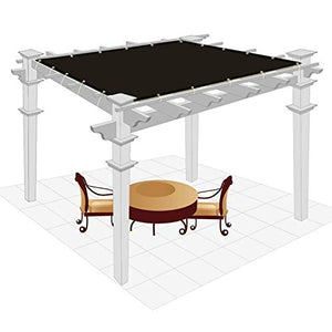 WXQIANG 90% crittografato ispessimento parasole netto solare esterno tetto isolamento netto giardino balcone copertura pergola copertura protezione solare baldacchino isolamento termico,